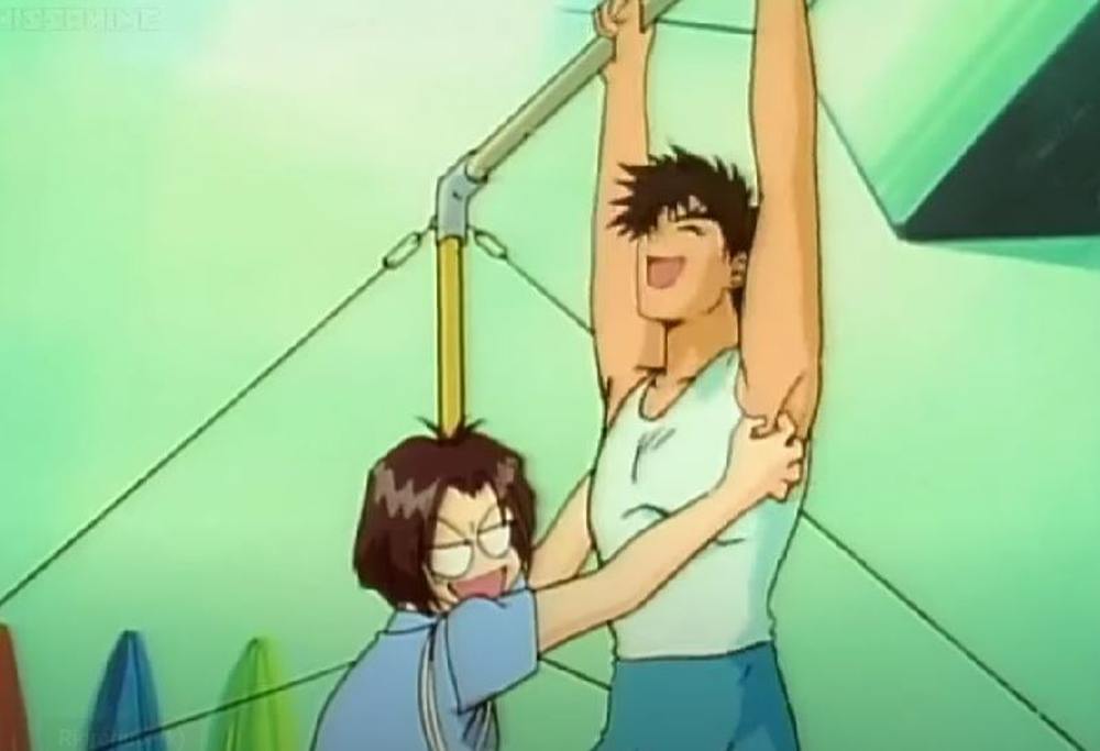 Tickling armpit anime