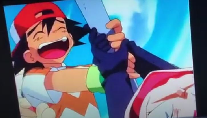 Ash Ketchum tickling