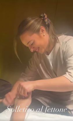 Francesca Manzini tickle pedicure