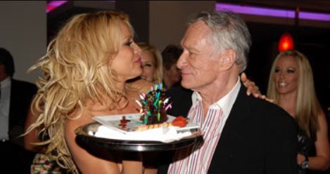 Pamela Anderson tickled Hugh Hefner