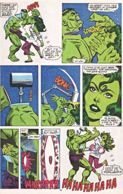 She-Hulk tickling