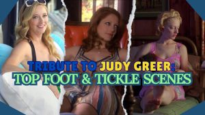 Judy Greer feet and tickle scenes